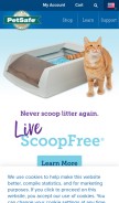 How petsafe.net looks like on a mobile device such as an iPhone.