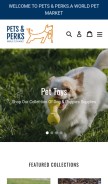 How petsnperks.com looks like on a mobile device such as an iPhone.