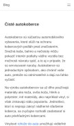 How pfd.sk looks like on a mobile device such as an iPhone.