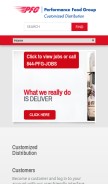 How pfgcdc.com looks like on a mobile device such as an iPhone.