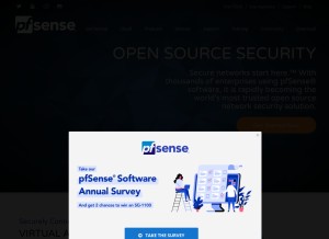 How pfsense.org looks like on a tablet such as an iPad.