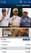 How pgatour.com looks like on a mobile device such as an iPhone.