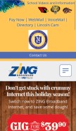 How pgtc.com looks like on a mobile device such as an iPhone.