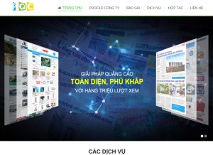 How phanquang.vn looks like on a tablet such as an iPad.