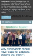 How pharmaceutical-journal.com looks like on a mobile device such as an iPhone.
