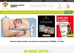 How pharmaciegambettalafayette.com looks like on a tablet such as an iPad.