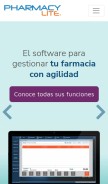 How pharmacylite.mx looks like on a mobile device such as an iPhone.