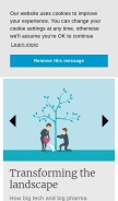 How pharmatimes.com looks like on a mobile device such as an iPhone.