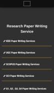 How phdresearchpaper.com looks like on a mobile device such as an iPhone.