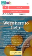 How phfewic.org looks like on a mobile device such as an iPhone.
