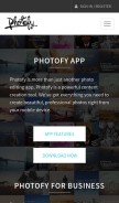 How phfy.pics looks like on a mobile device such as an iPhone.