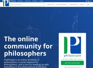 How philpeople.org looks like on a tablet such as an iPad.