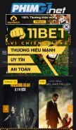 How phimgi.net looks like on a mobile device such as an iPhone.
