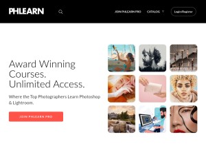 How phlearn.com looks like on a tablet such as an iPad.