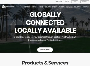 How phoenixnap.com looks like on a tablet such as an iPad.