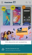 How phonehouse.pt looks like on a mobile device such as an iPhone.