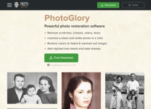 How photoglory.net looks like on a tablet such as an iPad.