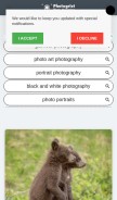 How photogrist.com looks like on a mobile device such as an iPhone.