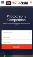 How photosalons.info looks like on a mobile device such as an iPhone.