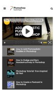 How photoshoptutorials.ws looks like on a mobile device such as an iPhone.