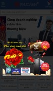 How phucanh.vn looks like on a mobile device such as an iPhone.