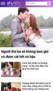 How phunuvagiadinh.vn looks like on a mobile device such as an iPhone.