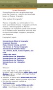 How physicalgeography.net looks like on a mobile device such as an iPhone.