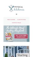 How physicalkitchness.com looks like on a mobile device such as an iPhone.