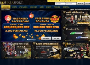 How pialasport.com looks like on a tablet such as an iPad.