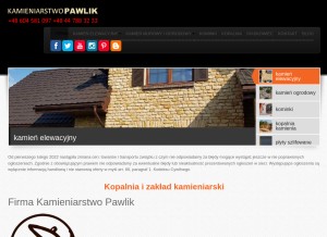 How piaskowce.com looks like on a tablet such as an iPad.