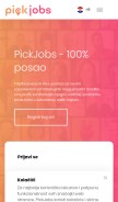 How pick.jobs looks like on a mobile device such as an iPhone.
