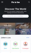How pictosee.com looks like on a mobile device such as an iPhone.