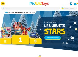How picwic.com looks like on a tablet such as an iPad.