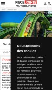 How piecejointe.com looks like on a mobile device such as an iPhone.
