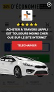 How piecesautodiscount.fr looks like on a mobile device such as an iPhone.