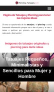 How piercingytatuajes.com looks like on a mobile device such as an iPhone.