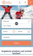 How pierreetvacances.de looks like on a mobile device such as an iPhone.