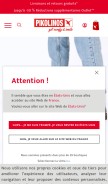 How pikolinos.com looks like on a mobile device such as an iPhone.
