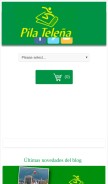 How pilatelena.com looks like on a mobile device such as an iPhone.
