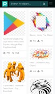 How pinclipart.com looks like on a mobile device such as an iPhone.