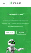 How pineapp.com looks like on a mobile device such as an iPhone.