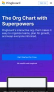 How pingboard.com looks like on a mobile device such as an iPhone.