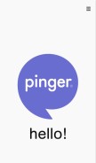 How pinger.com looks like on a mobile device such as an iPhone.