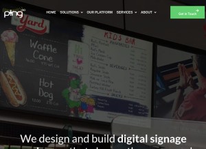How pinghd.com looks like on a tablet such as an iPad.