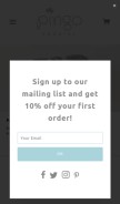 How pingoapparel.com looks like on a mobile device such as an iPhone.