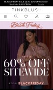 How pinkblushmaternity.com looks like on a mobile device such as an iPhone.
