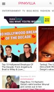 How pinkvilla.com looks like on a mobile device such as an iPhone.