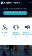 How pinsightmedia.com looks like on a mobile device such as an iPhone.