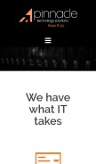 How pintechfw.com looks like on a mobile device such as an iPhone.