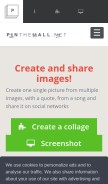 How pinthemall.net looks like on a mobile device such as an iPhone.